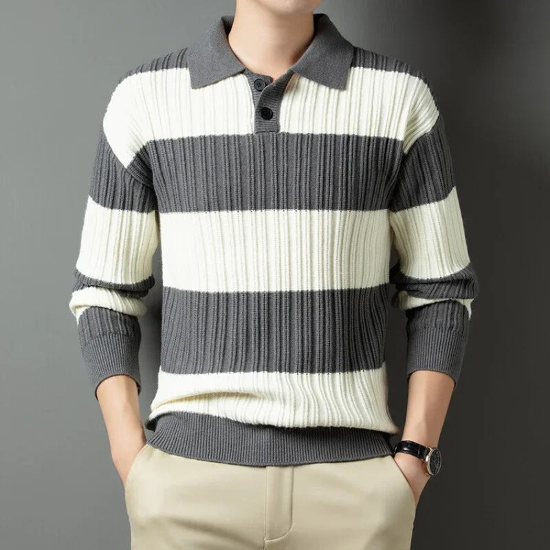 Anderson Men’s Wool Sweater – Soft Ribbed Knit with Classic Fit