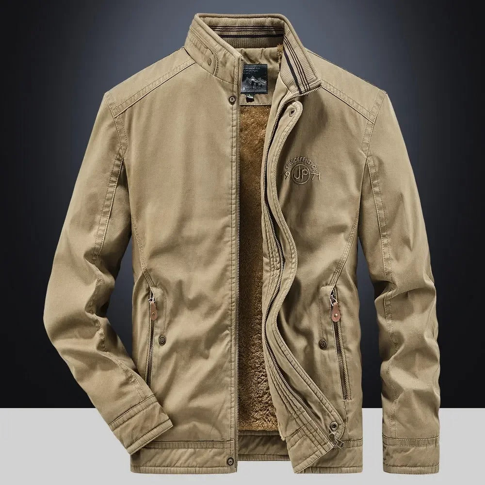 Antonio Men’s Bomber Jacket – Cotton Utility Design with Tailored Fit