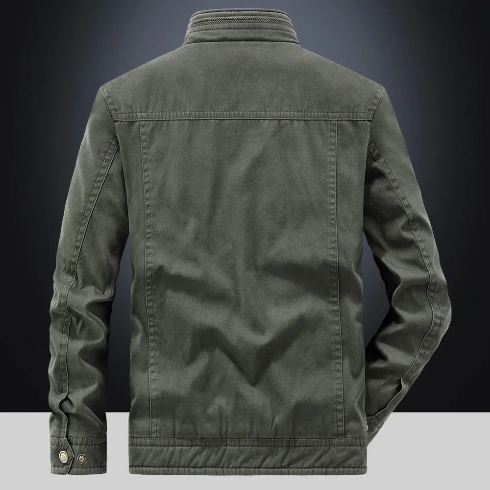 Antonio Men’s Bomber Jacket – Cotton Utility Design with Tailored Fit
