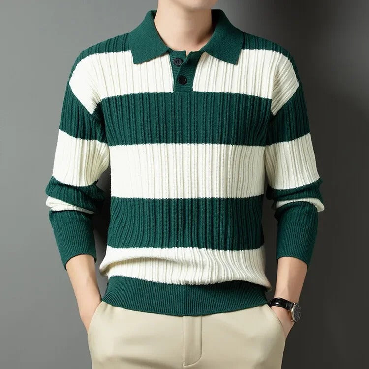 Anderson Men’s Wool Sweater – Soft Ribbed Knit with Classic Fit
