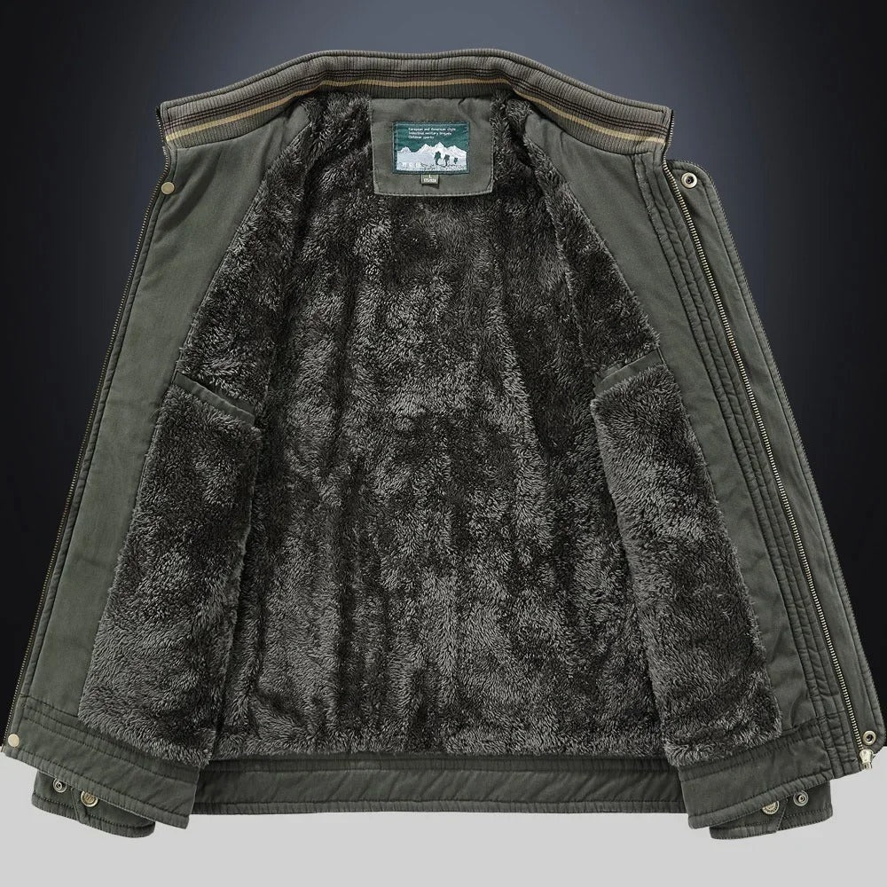 Antonio Men’s Bomber Jacket – Cotton Utility Design with Tailored Fit