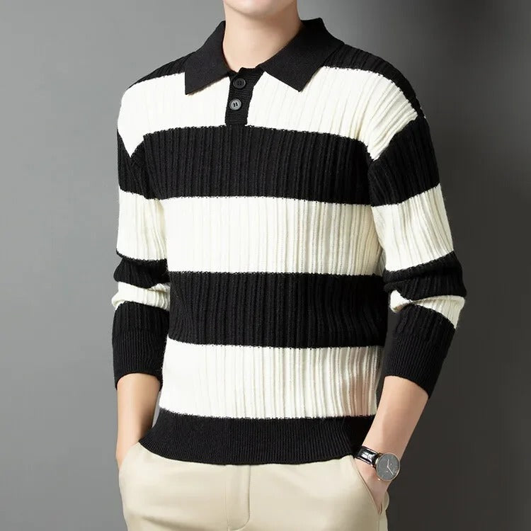 Anderson Men’s Wool Sweater – Soft Ribbed Knit with Classic Fit