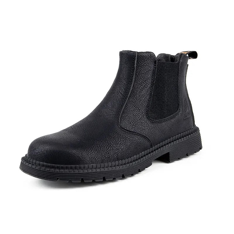Grant Men’s Chelsea Boots – Steel Toe Leather Work Boots for Heavy-Duty Use