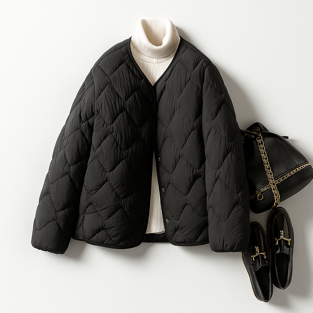 Francesca Women’s Duck Down Jacket – Lightweight Warmth with Quilted Design