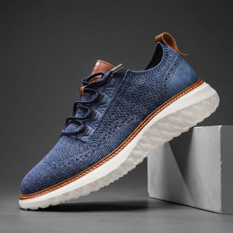Colton Mesh Lace-Up Trainers – Lightweight Breathable Casual Footwear