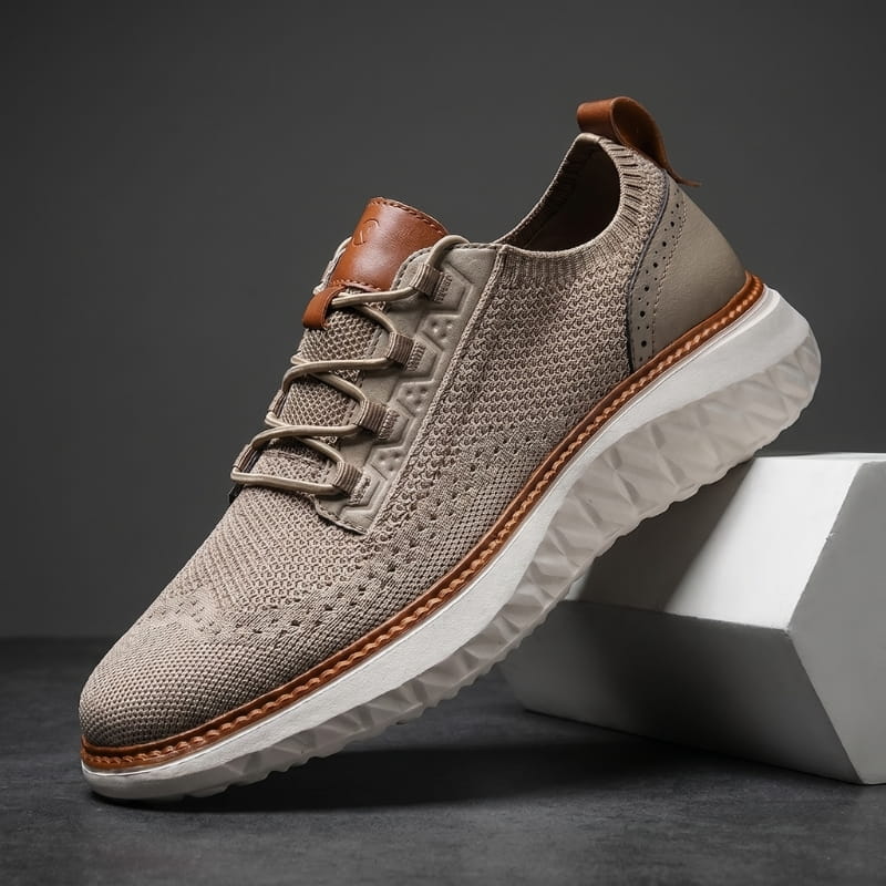 Colton Mesh Lace-Up Trainers – Lightweight Breathable Casual Footwear
