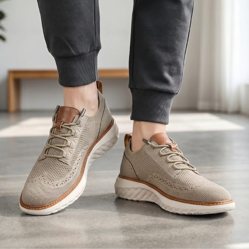 Colton Mesh Lace-Up Trainers – Lightweight Breathable Casual Footwear