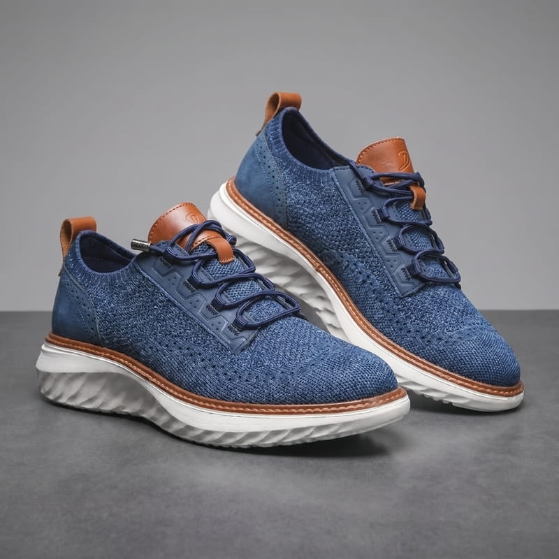 Colton Mesh Lace-Up Trainers – Lightweight Breathable Casual Footwear