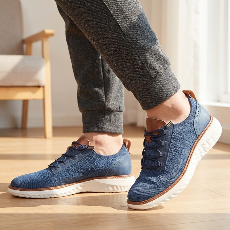 Colton Mesh Lace-Up Trainers – Lightweight Breathable Casual Footwear