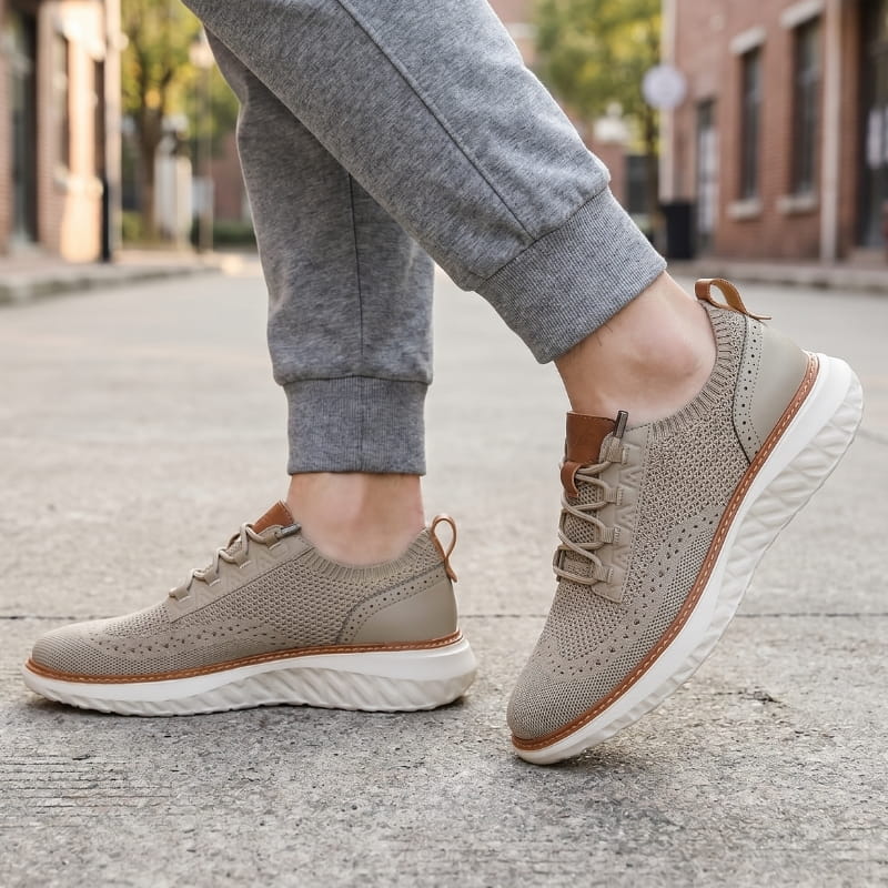Colton Mesh Lace-Up Trainers – Lightweight Breathable Casual Footwear