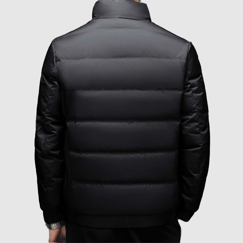 Arjun Men’s Duck Down Zip-Up Jacket – Lightweight Insulated Winter Outerwear