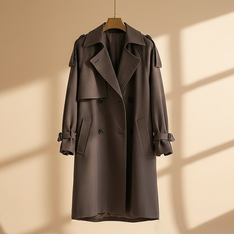 Bianca Women’s Double-Breasted Trench Coat