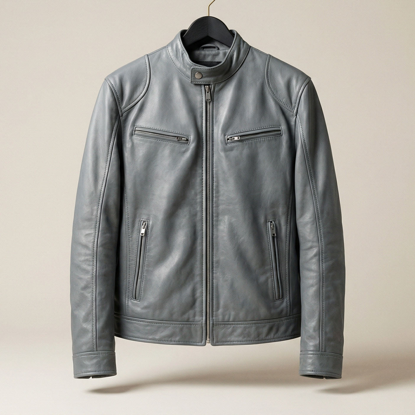 Matteo Men’s Zip Up Leather Jacket