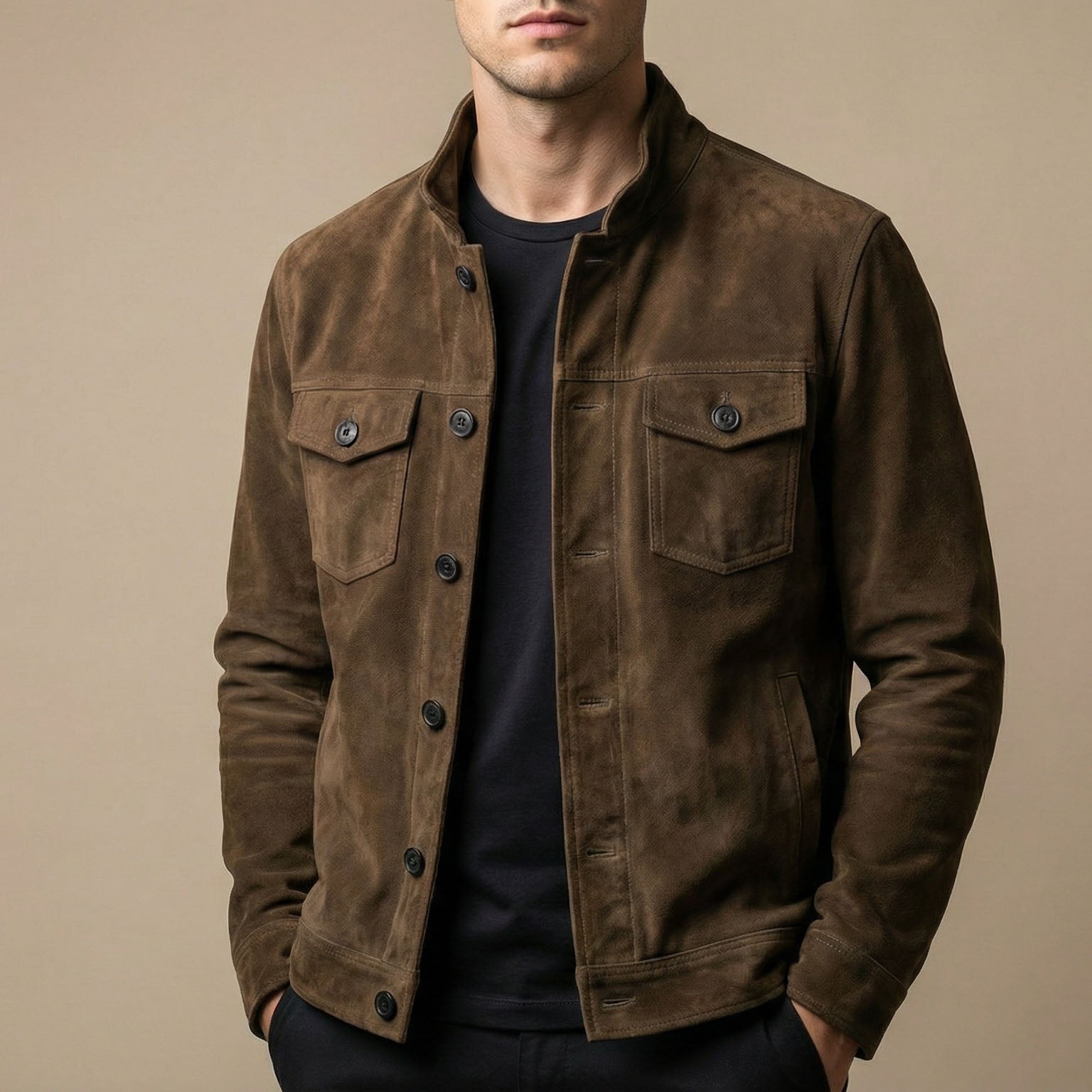 Fidel Men’s Suede Jacket