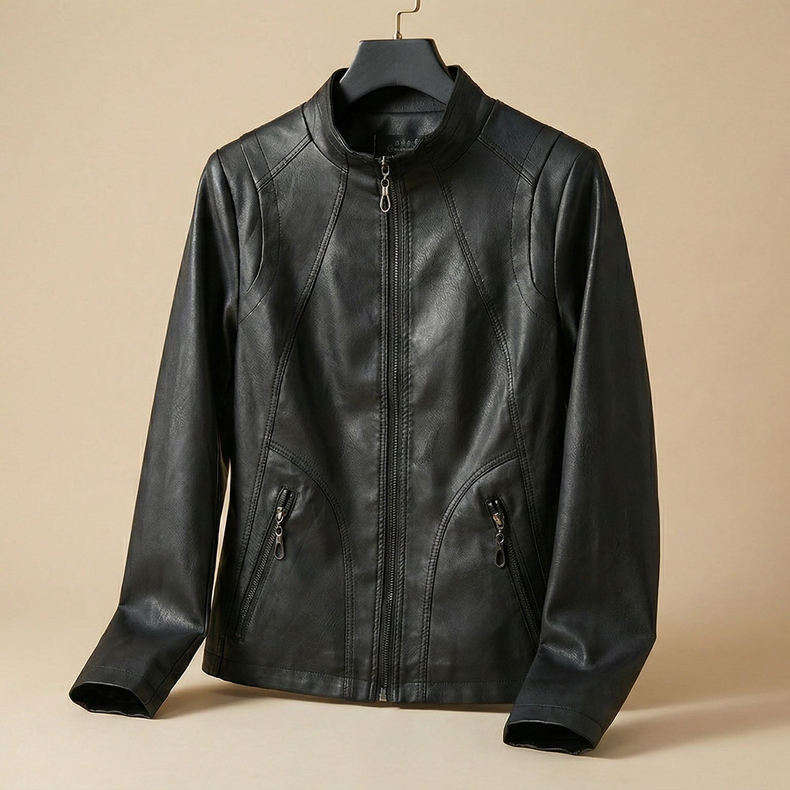 Marna Women's Matte Leather Jacket
