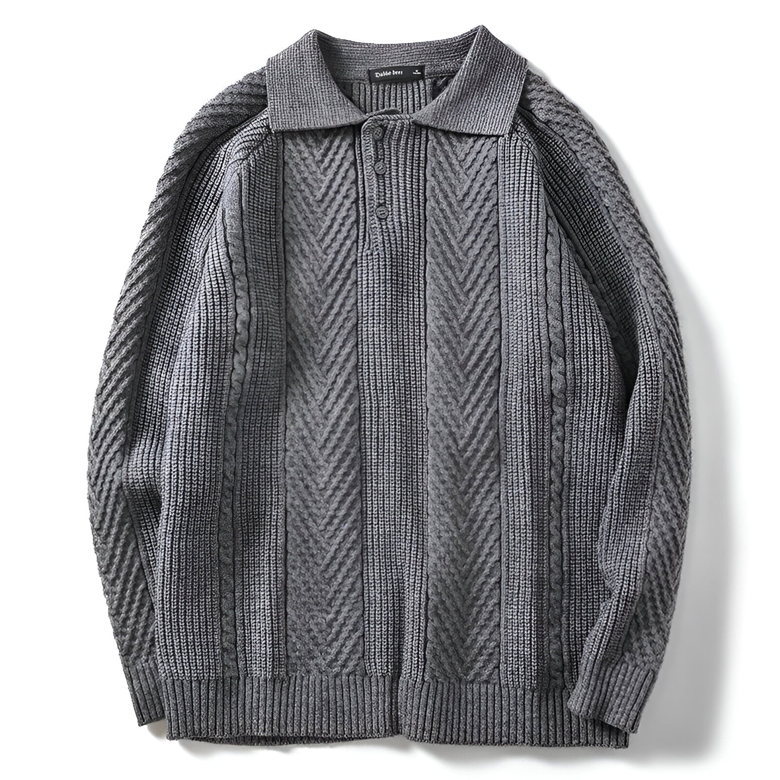Grayson Men's Cashmere Sweater – Soft Polo Collar Knit
