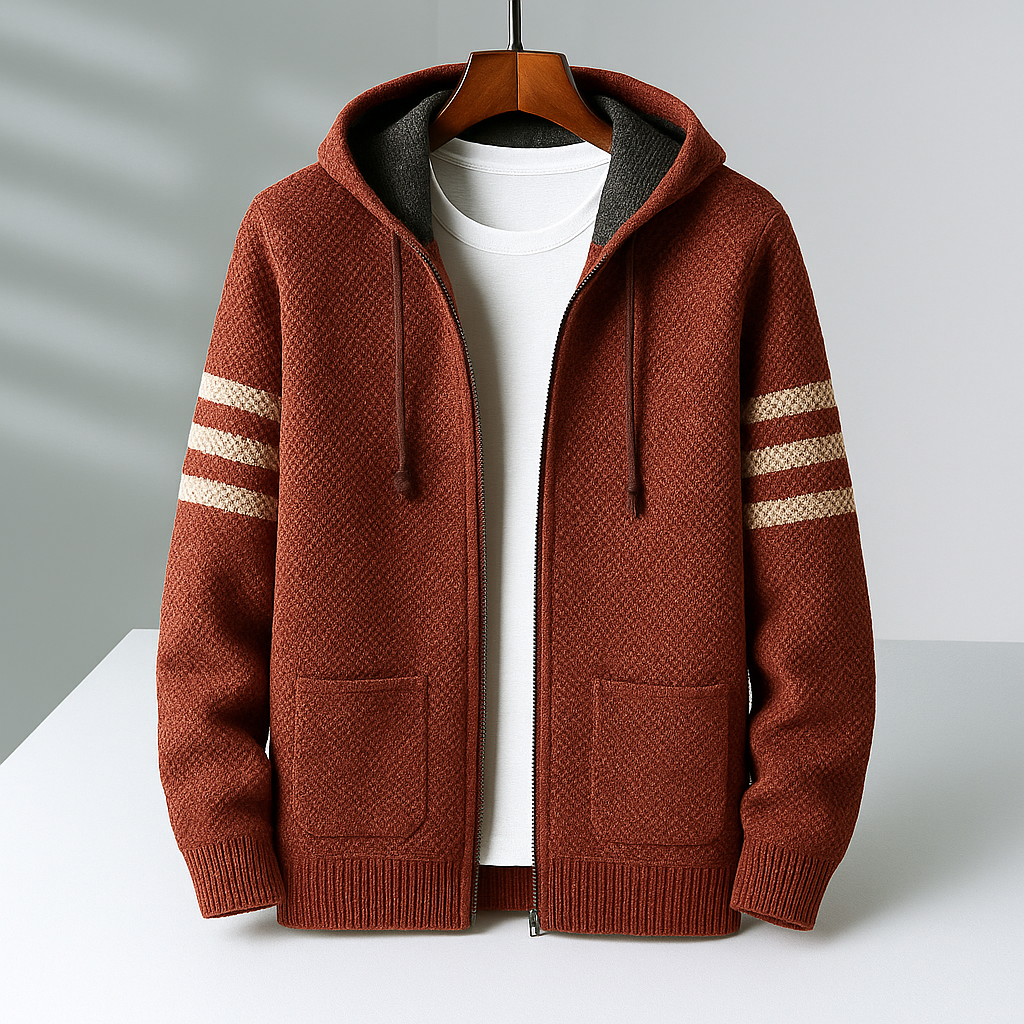 Eldon Men’s Hoodie Jacket– Soft Cotton Fleece Jacket