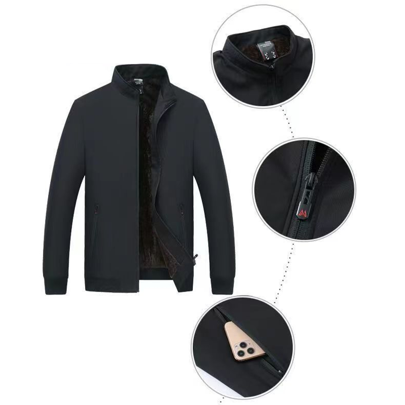 Valerio Men’s Waterproof Winter Jacket – Fleece-Lined Thermal Coat
