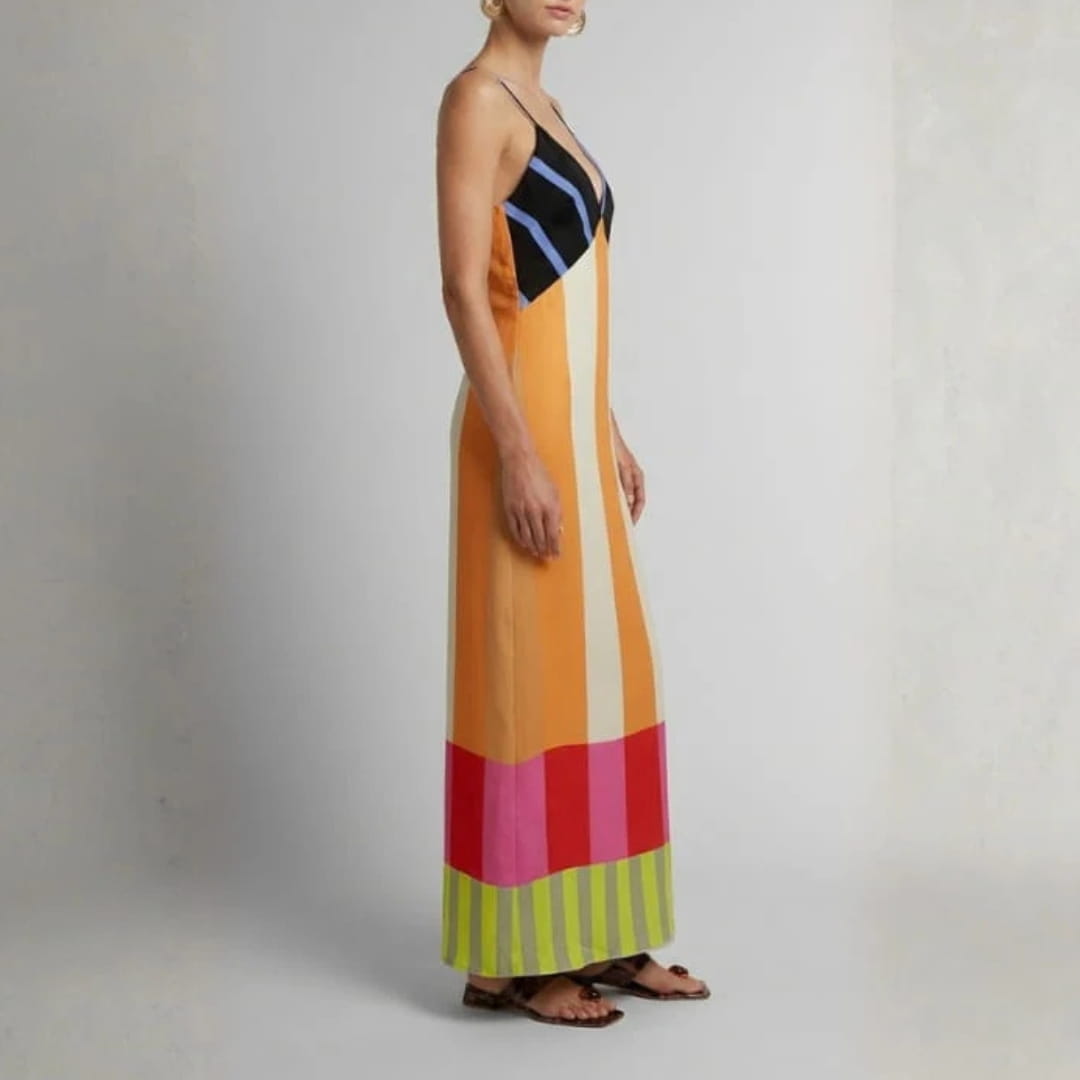 Alessia Paloma Multicolour Maxi Dress – Lightweight Breathable Elegant Fit