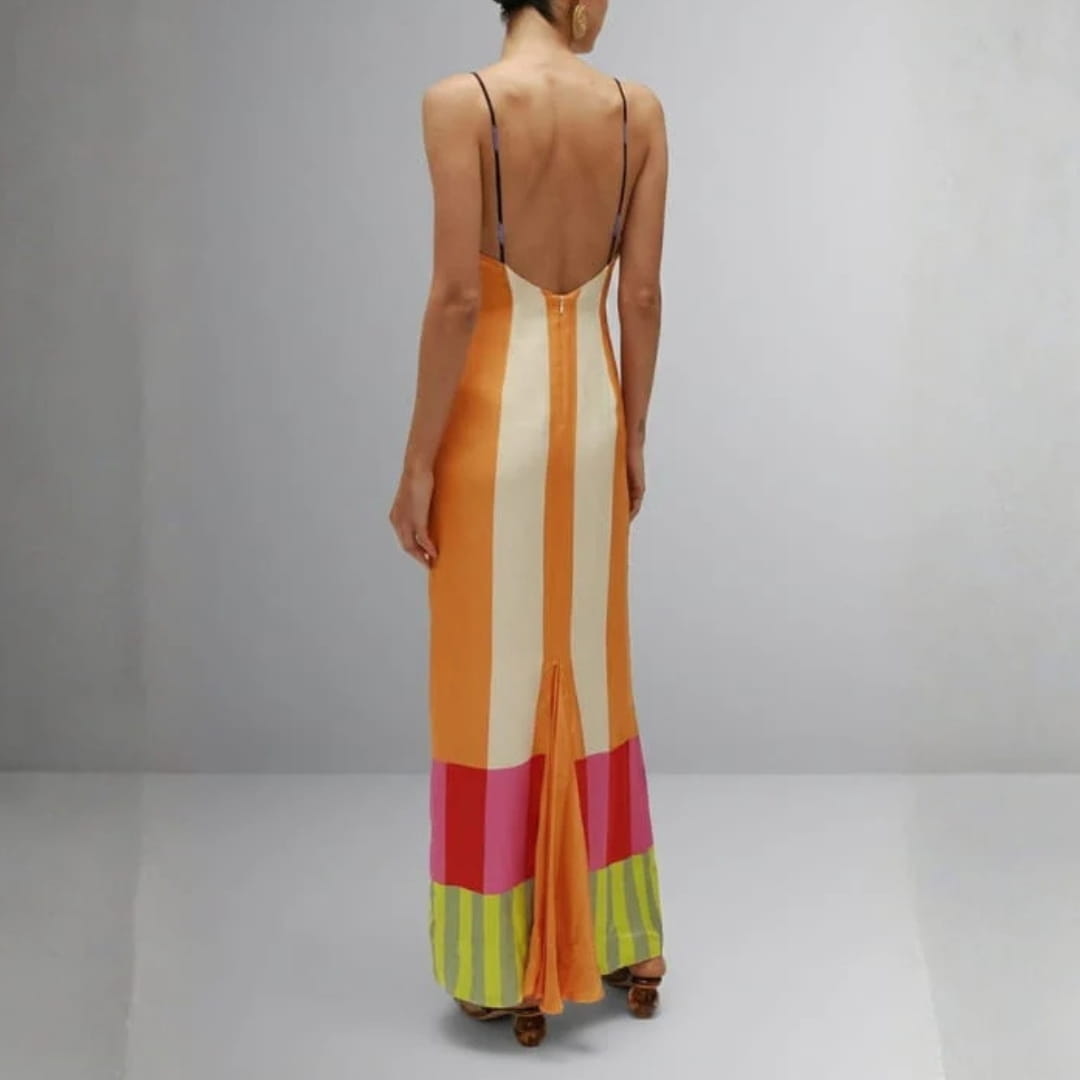 Alessia Paloma Multicolour Maxi Dress – Lightweight Breathable Elegant Fit