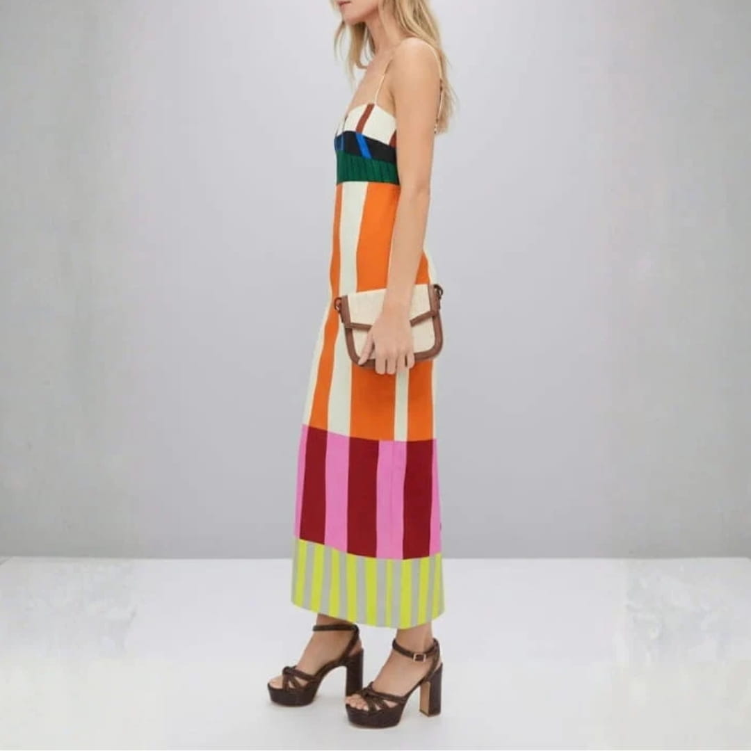 Alessia Paloma Multicolour Maxi Dress – Lightweight Breathable Elegant Fit