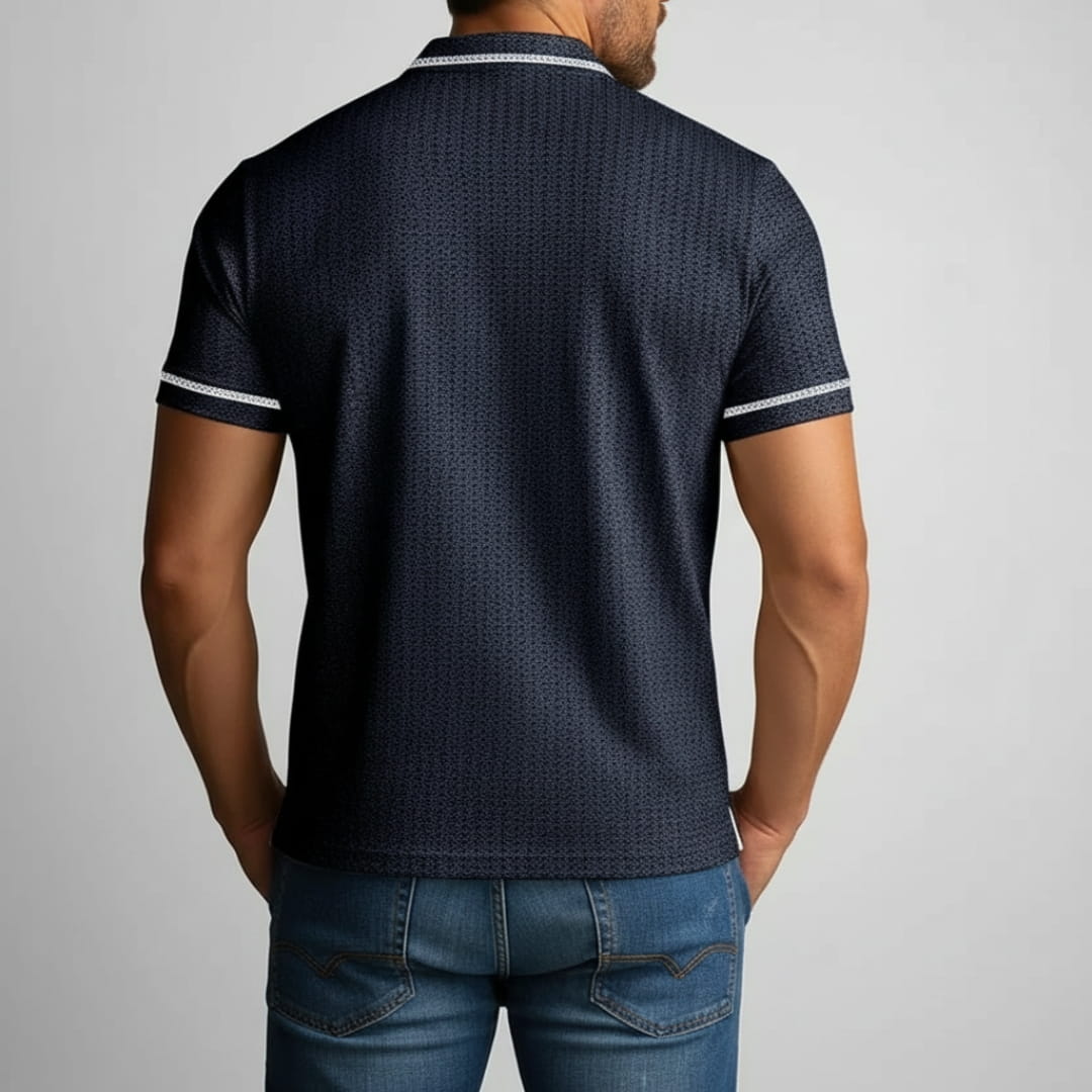 Sandro Cotton Blend Slim Fit Shirt — Breathable Tailored Casual Shirt