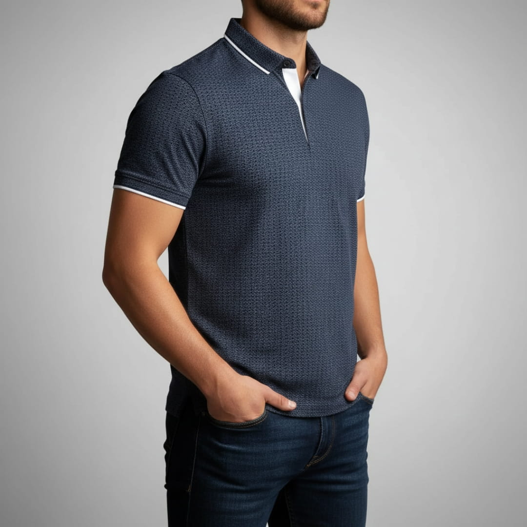 Sandro Cotton Blend Slim Fit Shirt — Breathable Tailored Casual Shirt