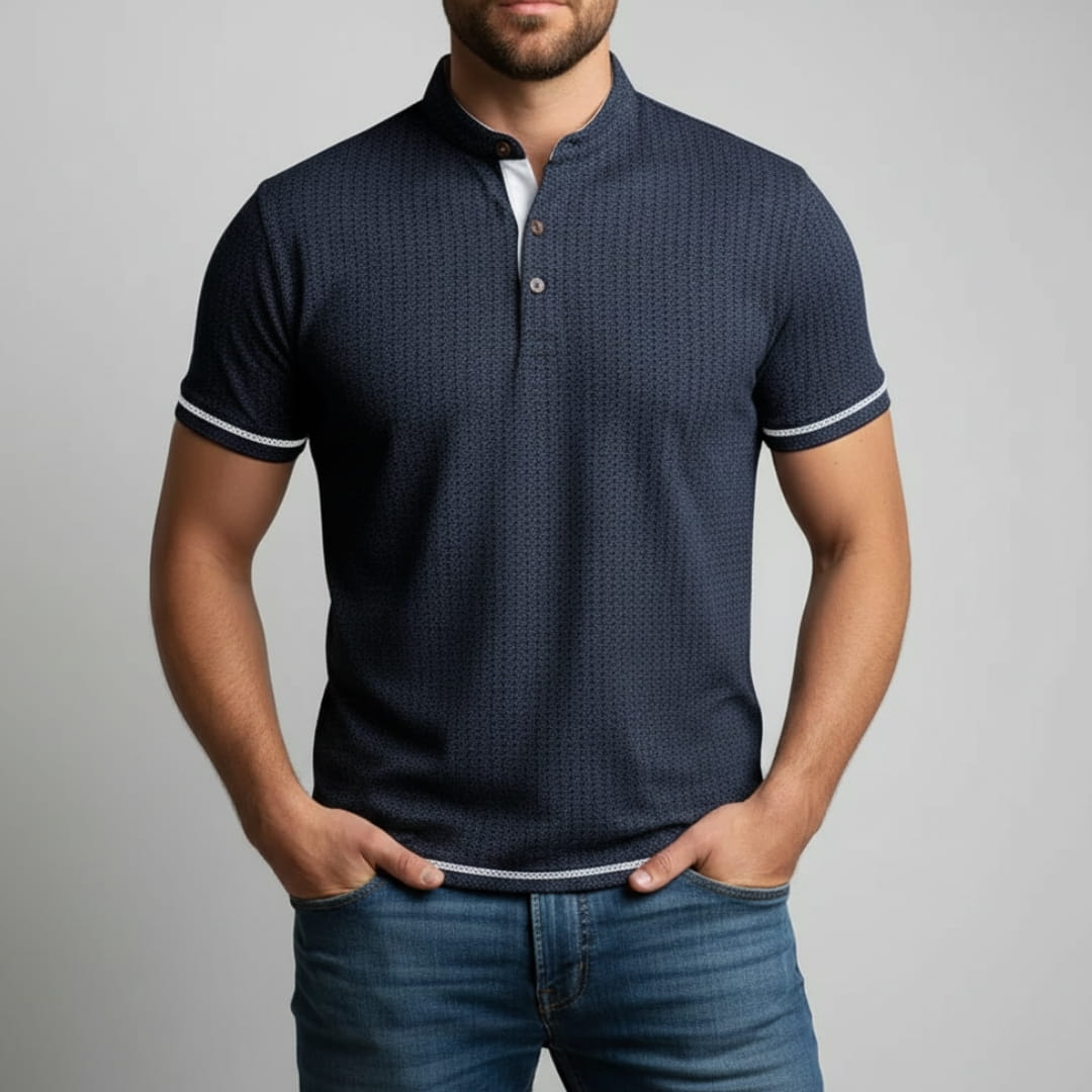 Sandro Cotton Blend Slim Fit Shirt — Breathable Tailored Casual Shirt