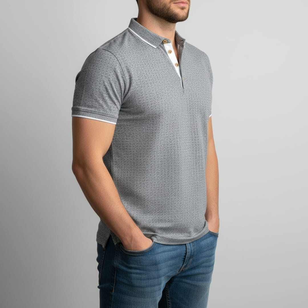 Sandro Cotton Blend Slim Fit Shirt — Breathable Tailored Casual Shirt