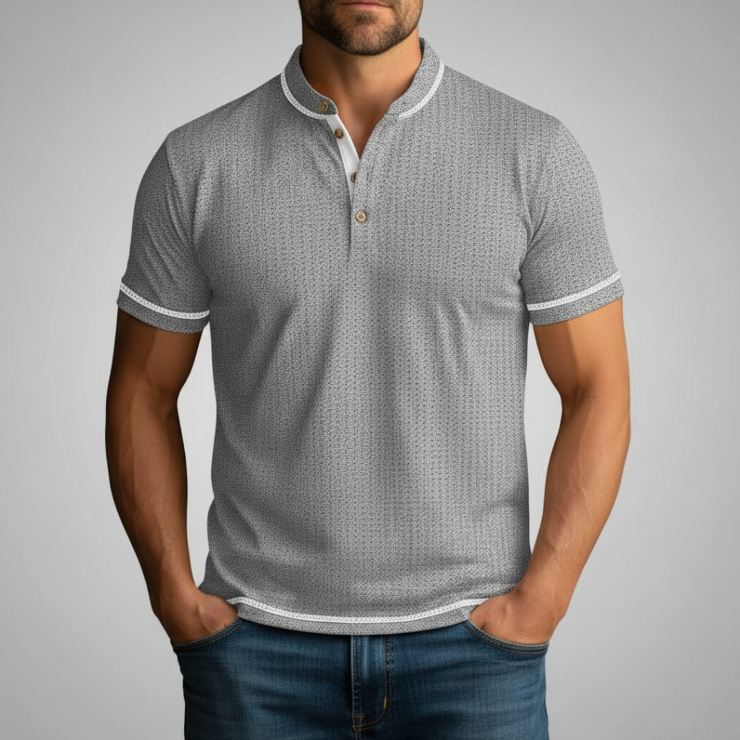 Sandro Cotton Blend Slim Fit Shirt — Breathable Tailored Casual Shirt