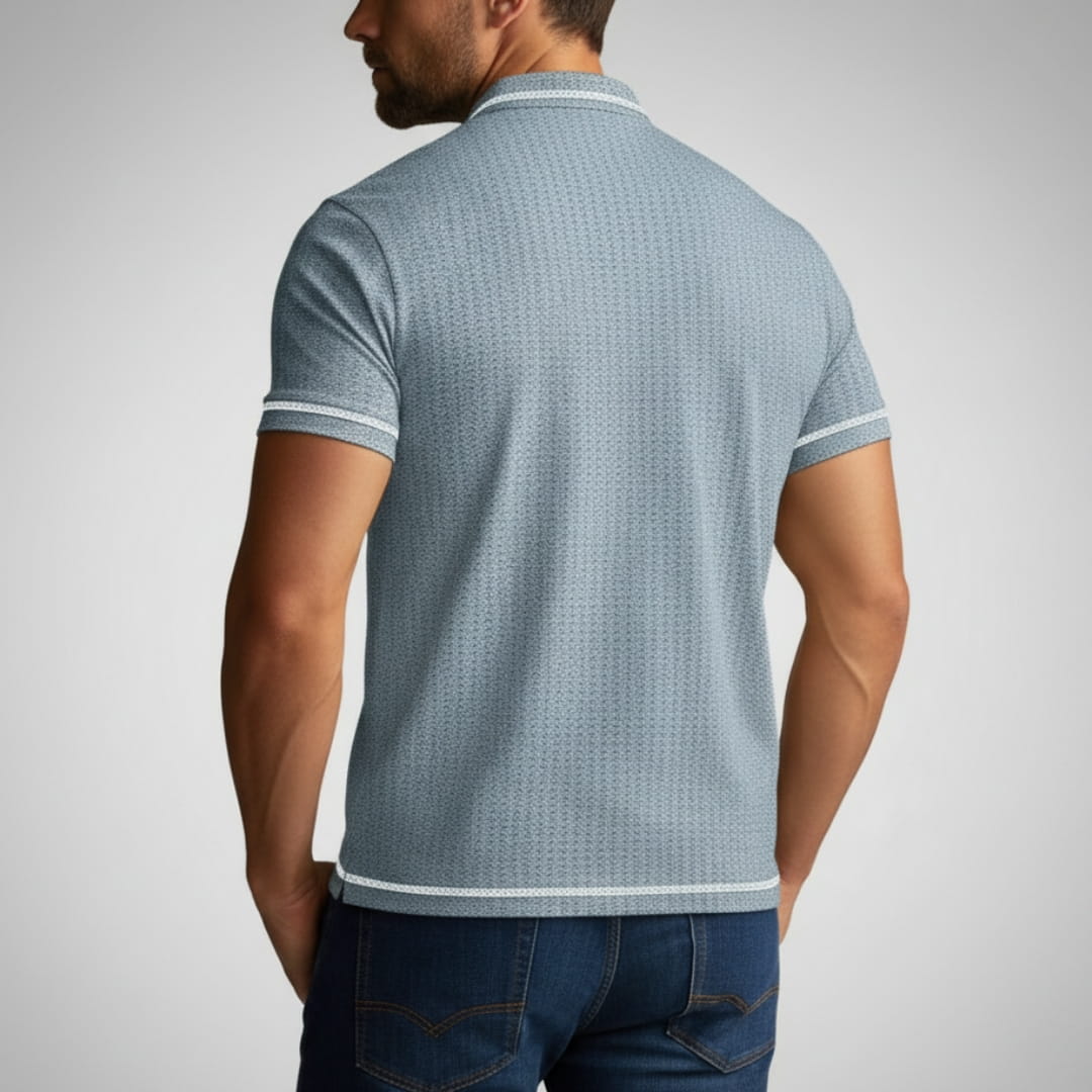 Sandro Cotton Blend Slim Fit Shirt — Breathable Tailored Casual Shirt