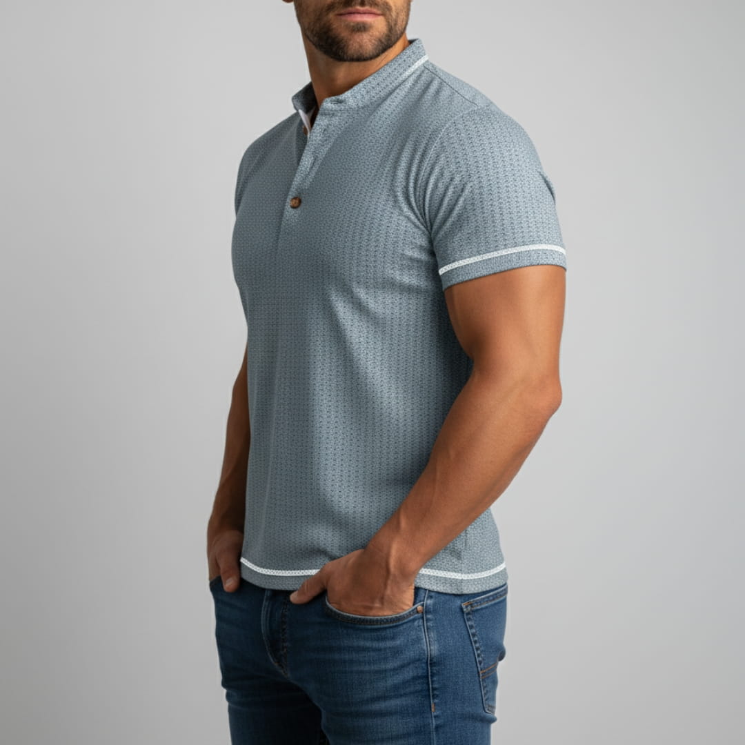 Sandro Cotton Blend Slim Fit Shirt — Breathable Tailored Casual Shirt