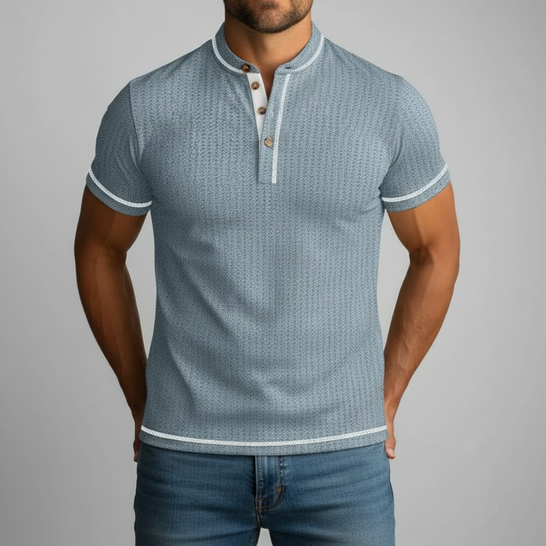 Sandro Cotton Blend Slim Fit Shirt — Breathable Tailored Casual Shirt