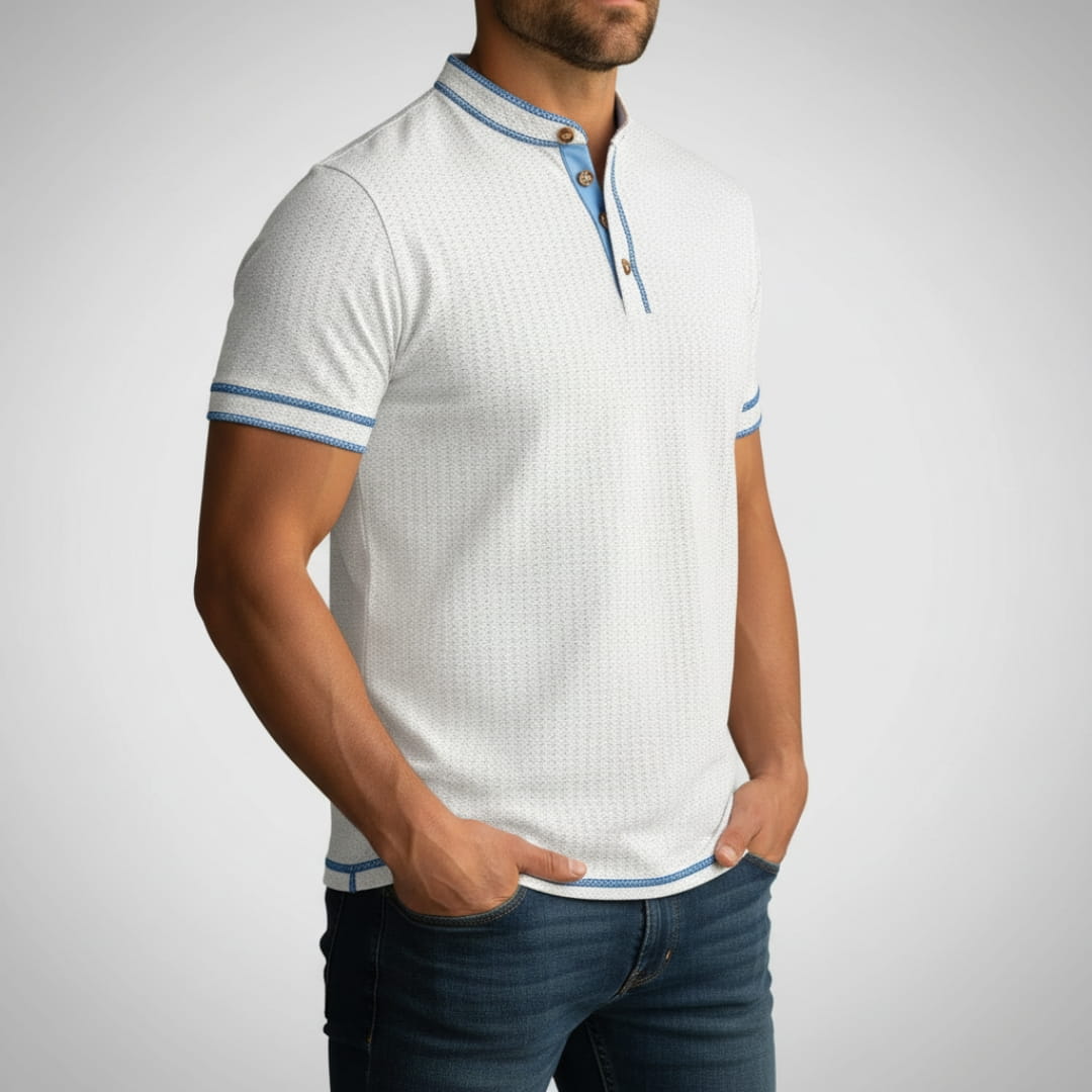 Sandro Cotton Blend Slim Fit Shirt — Breathable Tailored Casual Shirt