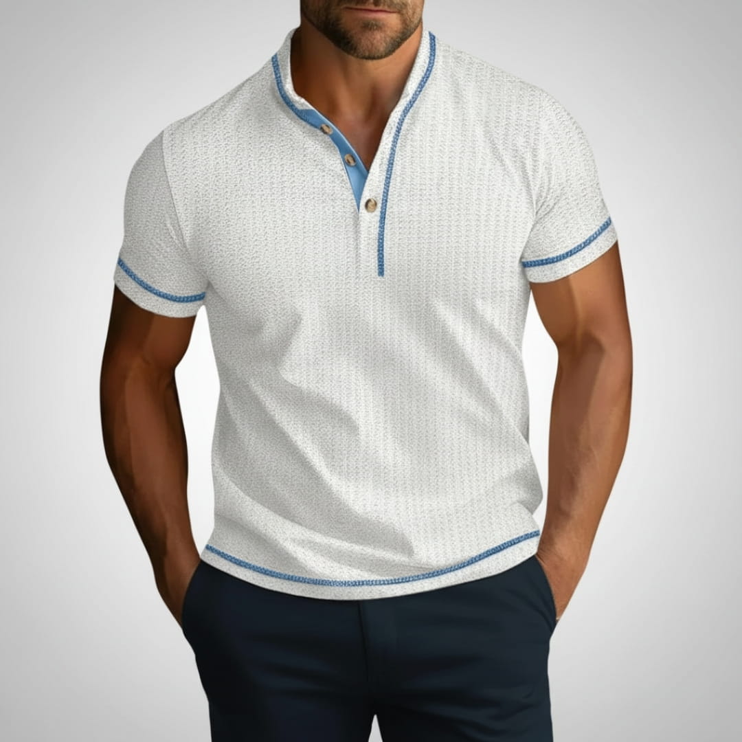 Sandro Cotton Blend Slim Fit Shirt — Breathable Tailored Casual Shirt