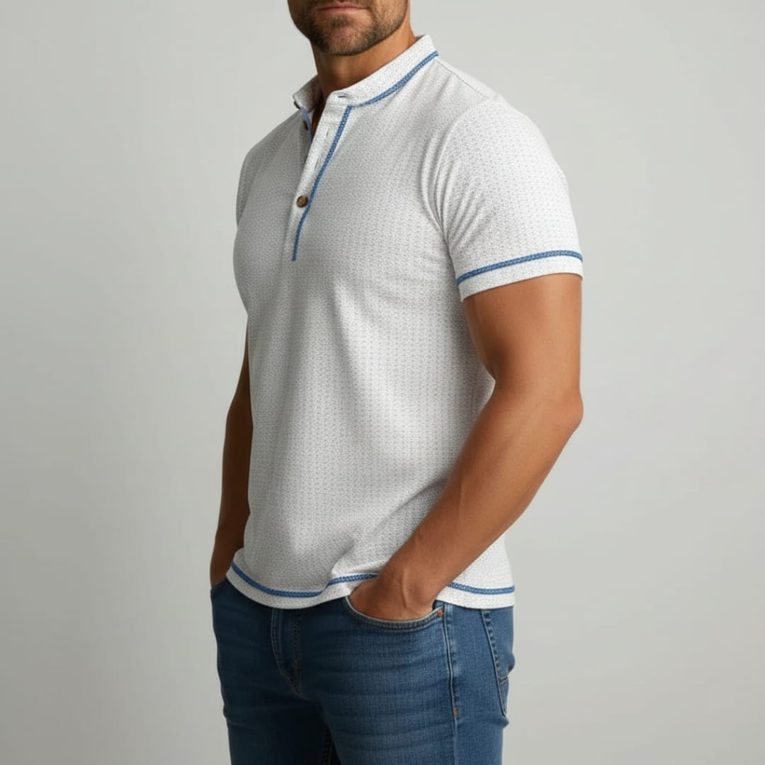 Sandro Cotton Blend Slim Fit Shirt — Breathable Tailored Casual Shirt