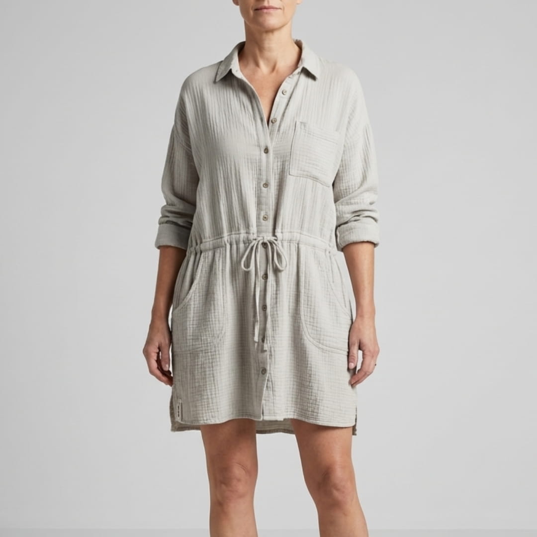 Margot Women’s Shirtdress – Relaxed Button-Up Design with Flattering Loose Fit