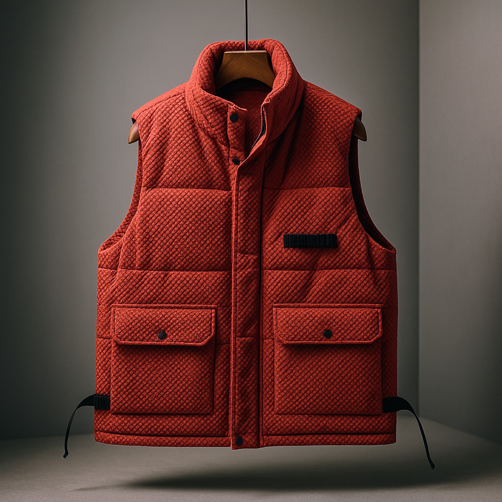 Donald Men’s Vest - Water-Repellent Textured Finish Outerwear