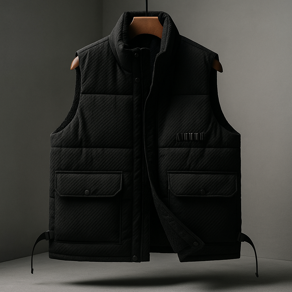 Donald Men’s Vest - Water-Repellent Textured Finish Outerwear