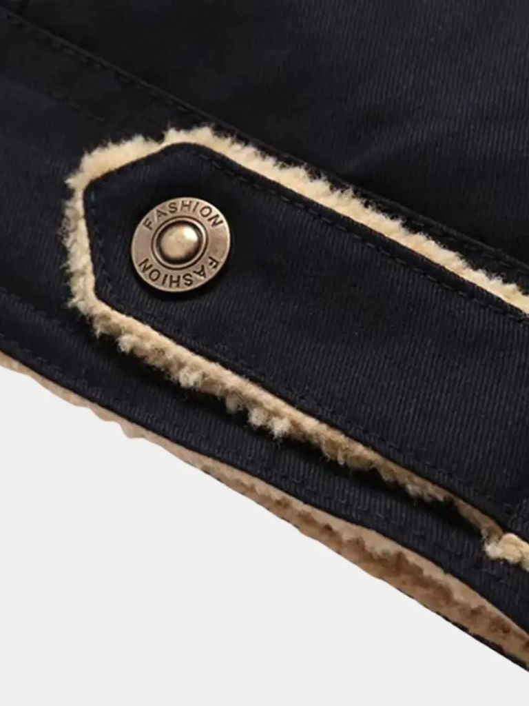 Hawthorne Men’s Fleece Bomber Jacket – Warm Vintage-Inspired Jacket