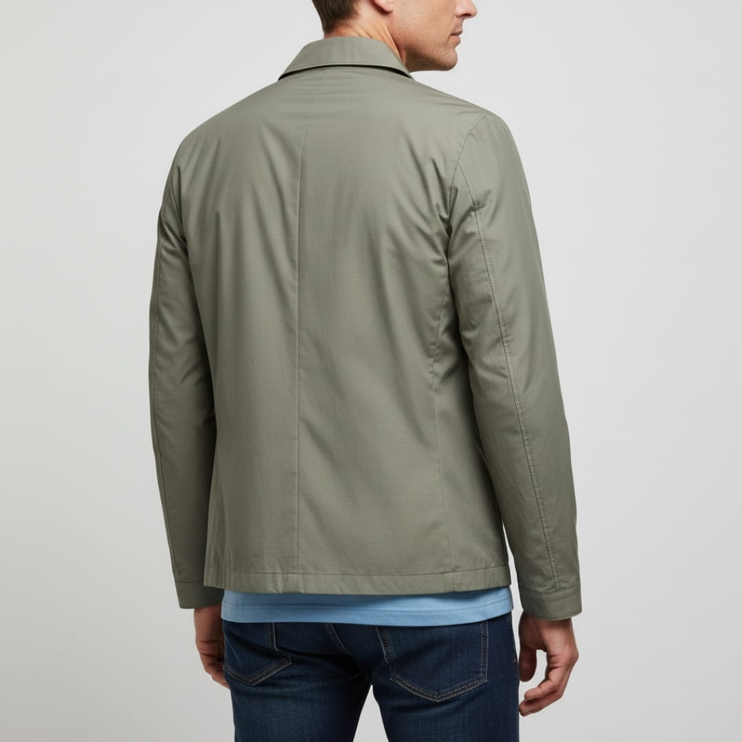 Edward Classic Collared Lightweight Jacket – Harrington Business Casual Outerwear