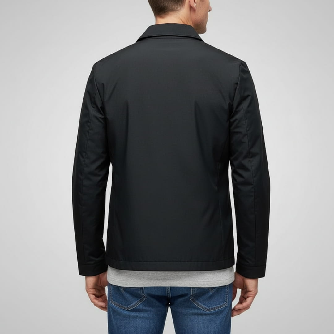 Edward Classic Collared Lightweight Jacket – Harrington Business Casual Outerwear