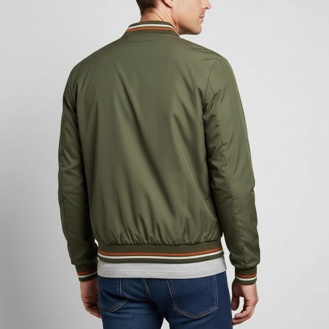 Andrew Nanosilk Ribbed Lightweight Jakcet - Zip Up Transitional Jacket