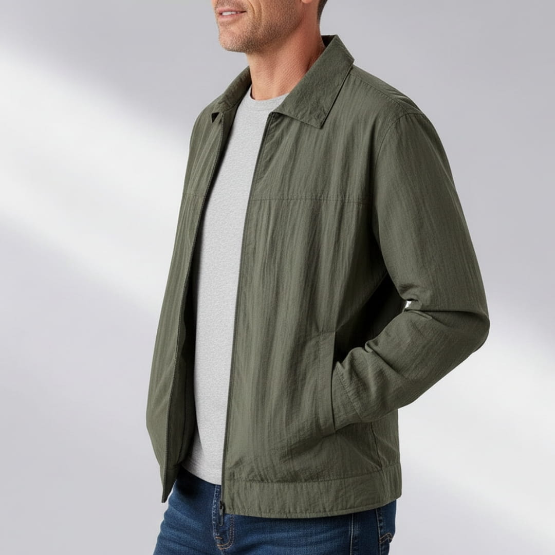 Alaric Windbreaker Lightweight Jacket –Nylon Water Resistant Outerwear