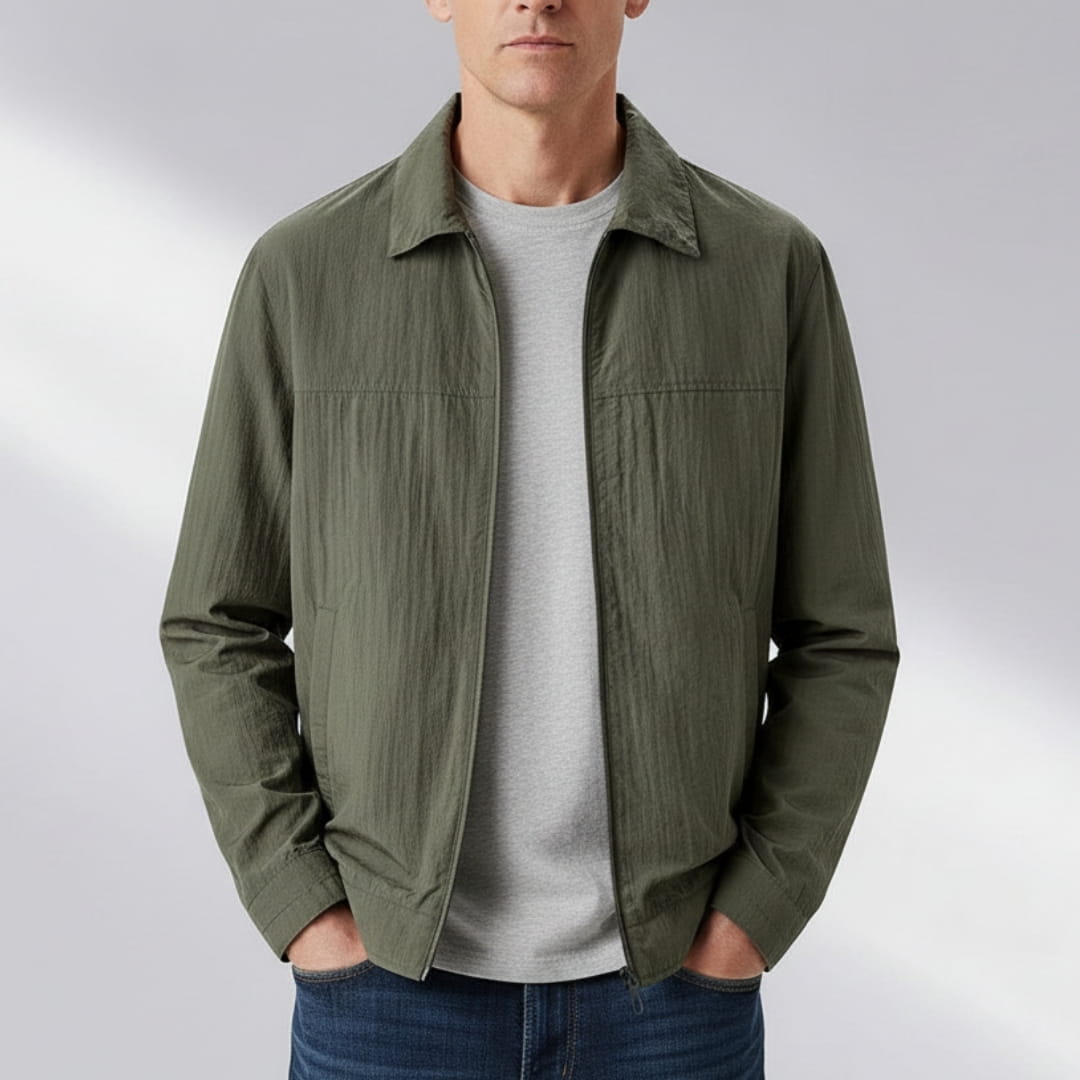 Alaric Windbreaker Lightweight Jacket –Nylon Water Resistant Outerwear