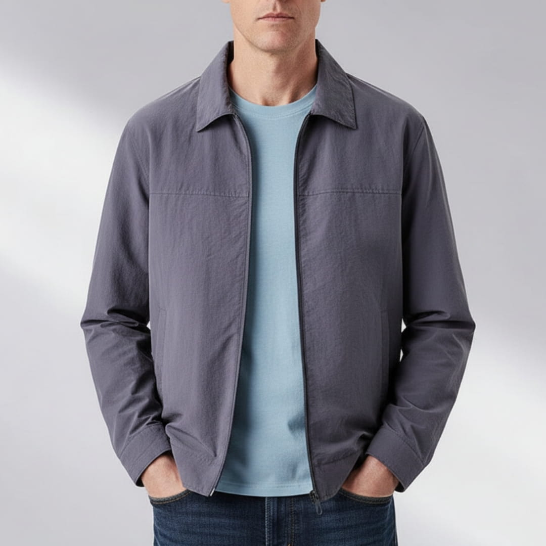 Alaric Windbreaker Lightweight Jacket –Nylon Water Resistant Outerwear
