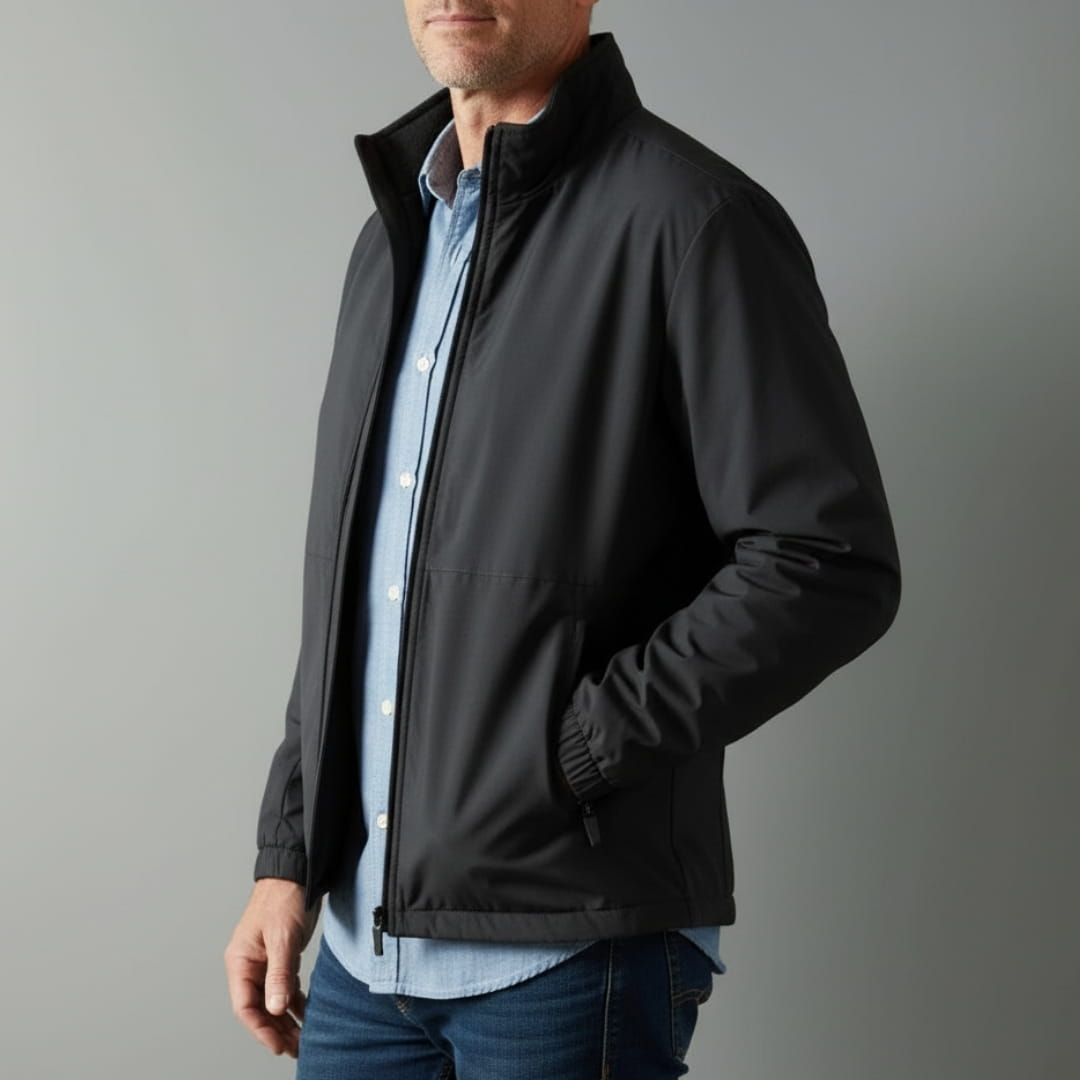 Dorian Lightweight Jacket – High Neck Wind & Water Resistant Outerwear