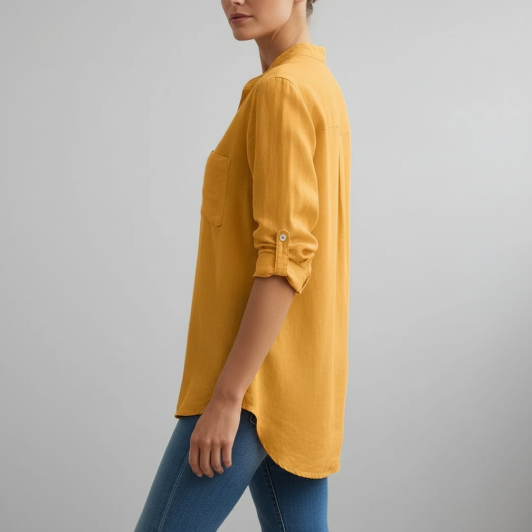 Olivia Women’s Linen Shirt – Lightweight Cotton-Linen Summer Top