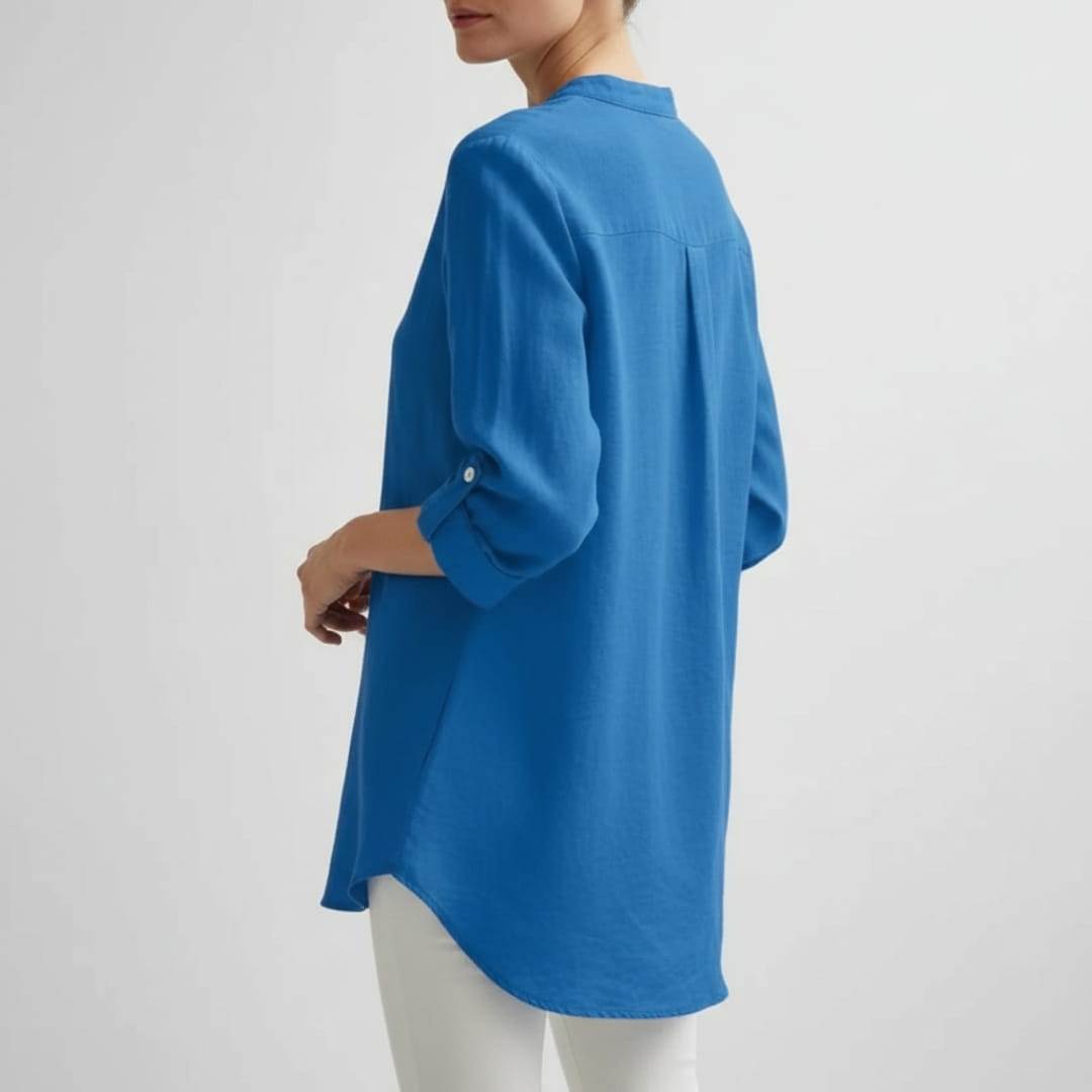 Olivia Women’s Linen Shirt – Lightweight Cotton-Linen Summer Top