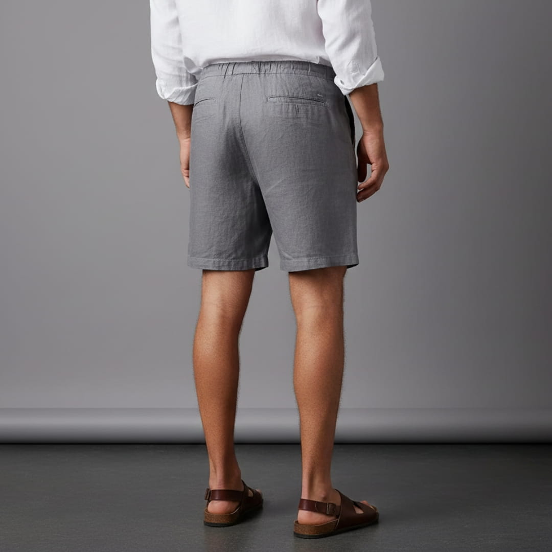 Luca Cotton Linen Blend Shorts – Relaxed Fit Breathable Summer Shorts